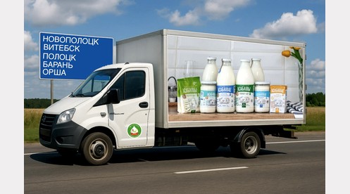 Лунинецкий молочный завод расширяет географию поставок: новая логистика в Витебскую область